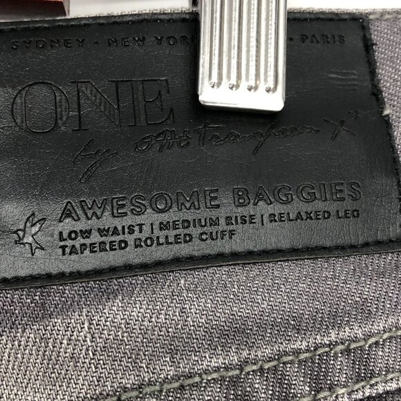 One X One Teaspoon Dark Grey Distressed Ripped  Jeans size 28 - Picture 4 of 10